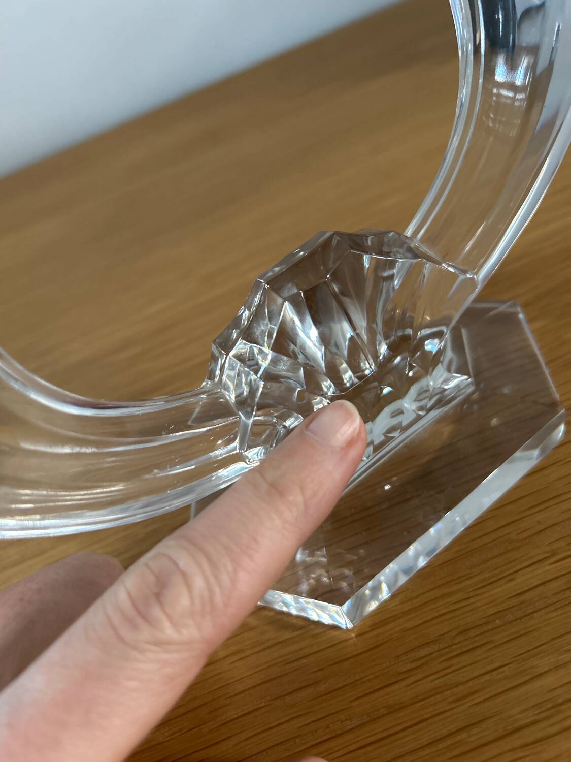 Saint Lambert crystal candlestick