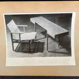 Original photo of furniture by Karl Erik Ekselius / Sweden, 1952