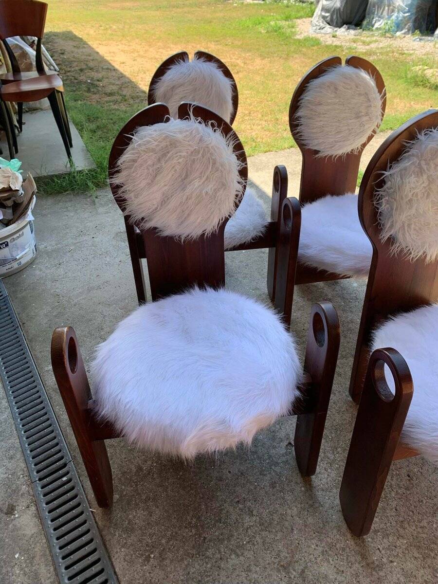 Vintage dining chairs by Szedleczky, 1970s, set of 4
