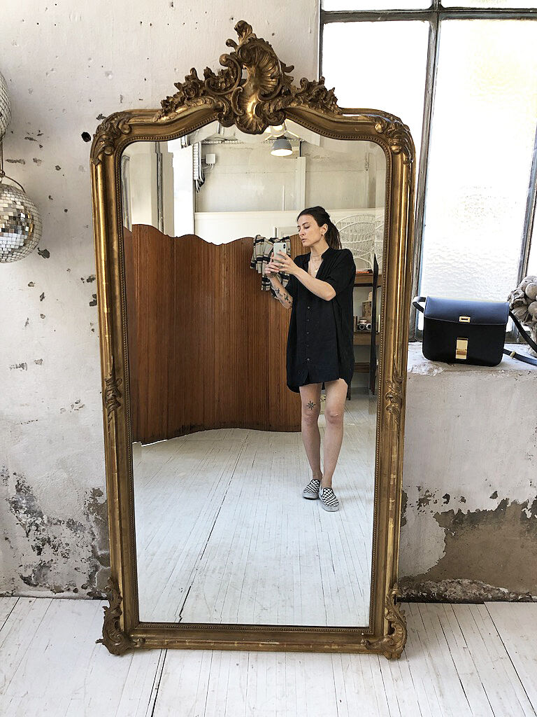 Rockery mirror Louis XV XIXth