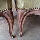 Pair of Louis XV style cabriolet armchairs in molded wood - 19th century