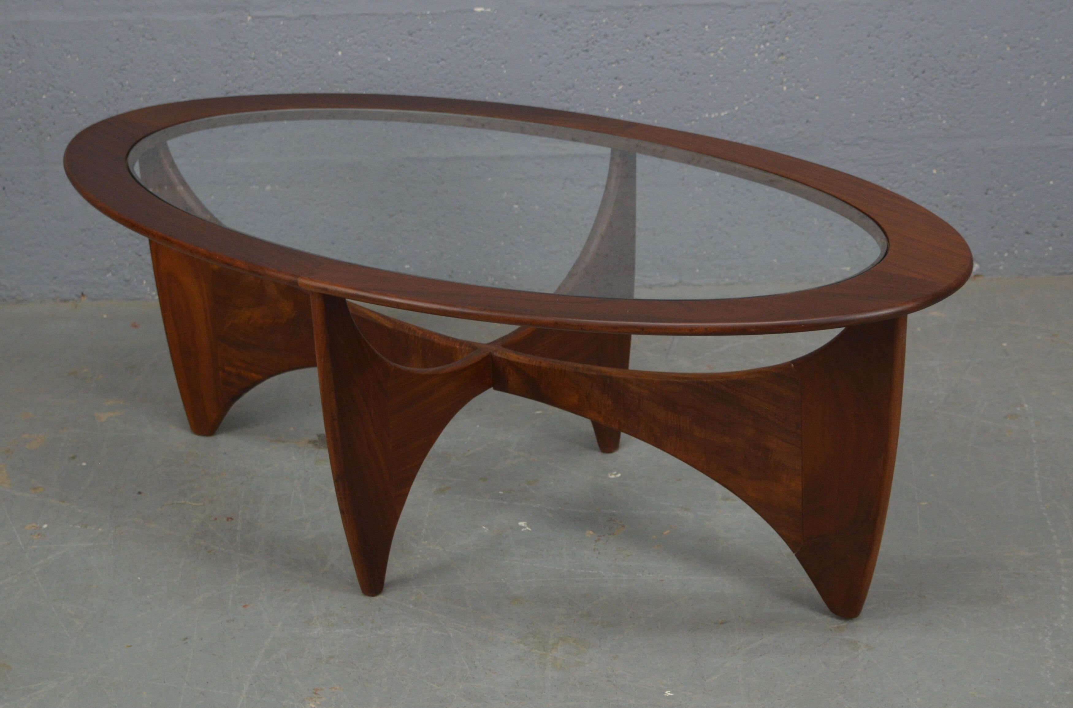 1960s oval Astro coffee table by G Plan