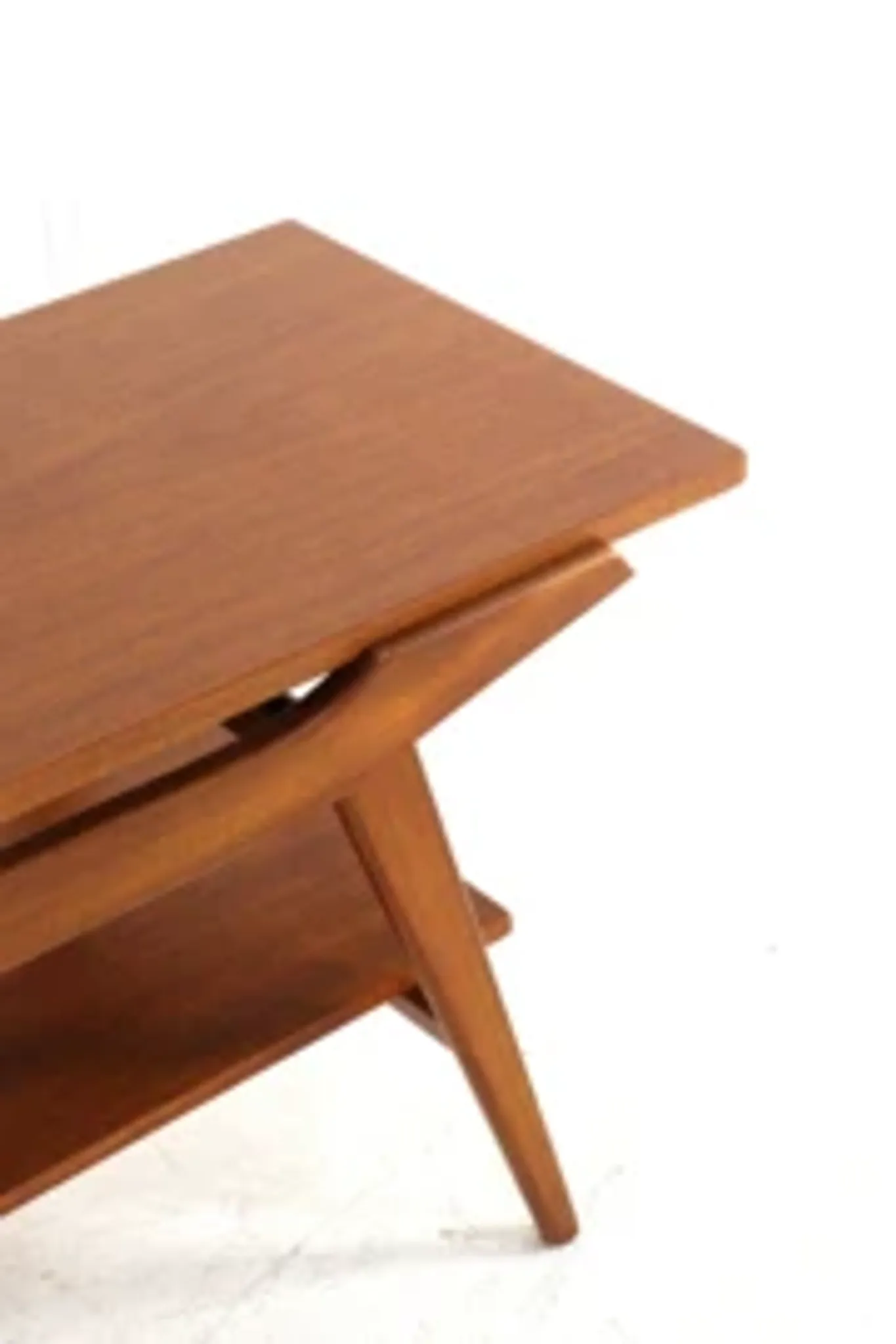 Table basse avec plateau réversible - teck mid-century moderne - design néerlandais
