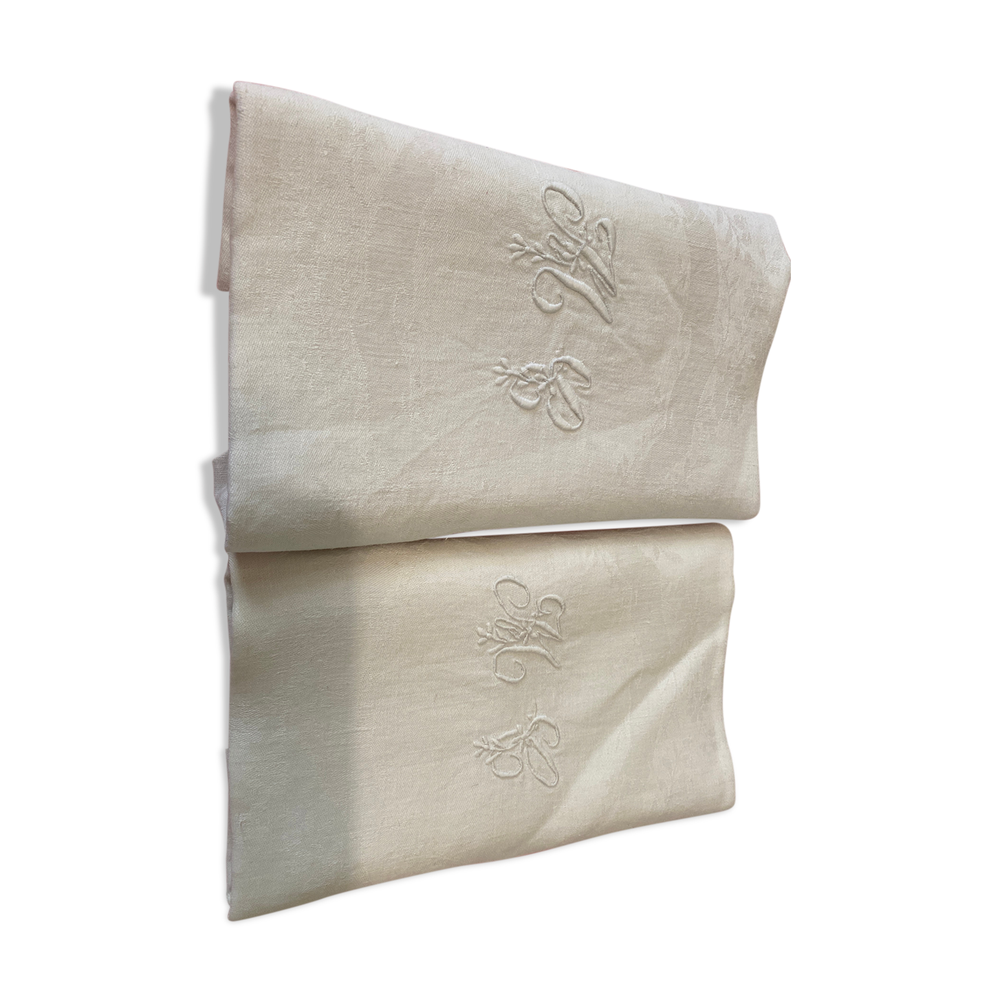 Lot de serviettes monograme MC