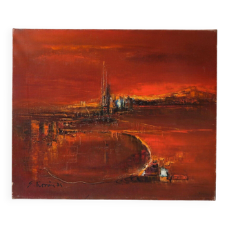 Stéphane KOVAN (XX) Abstract Painting