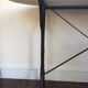 Marble oval tray bistro table and cast iron frame