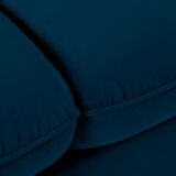 4-seater sofa convertible in velvet feet black pins