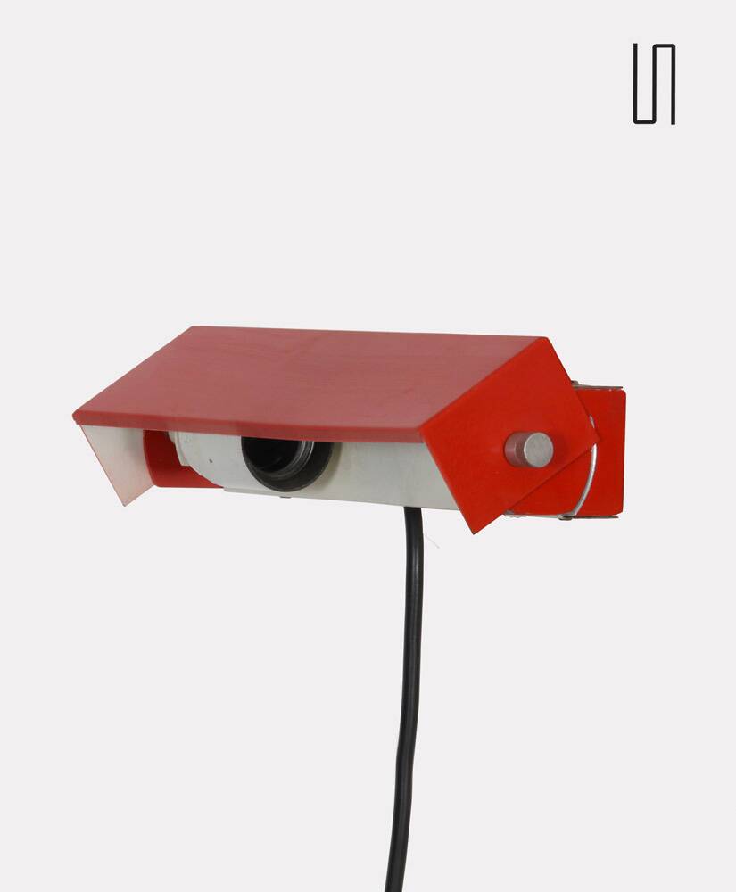 Metal wall lamp, Czech design from the 1970s