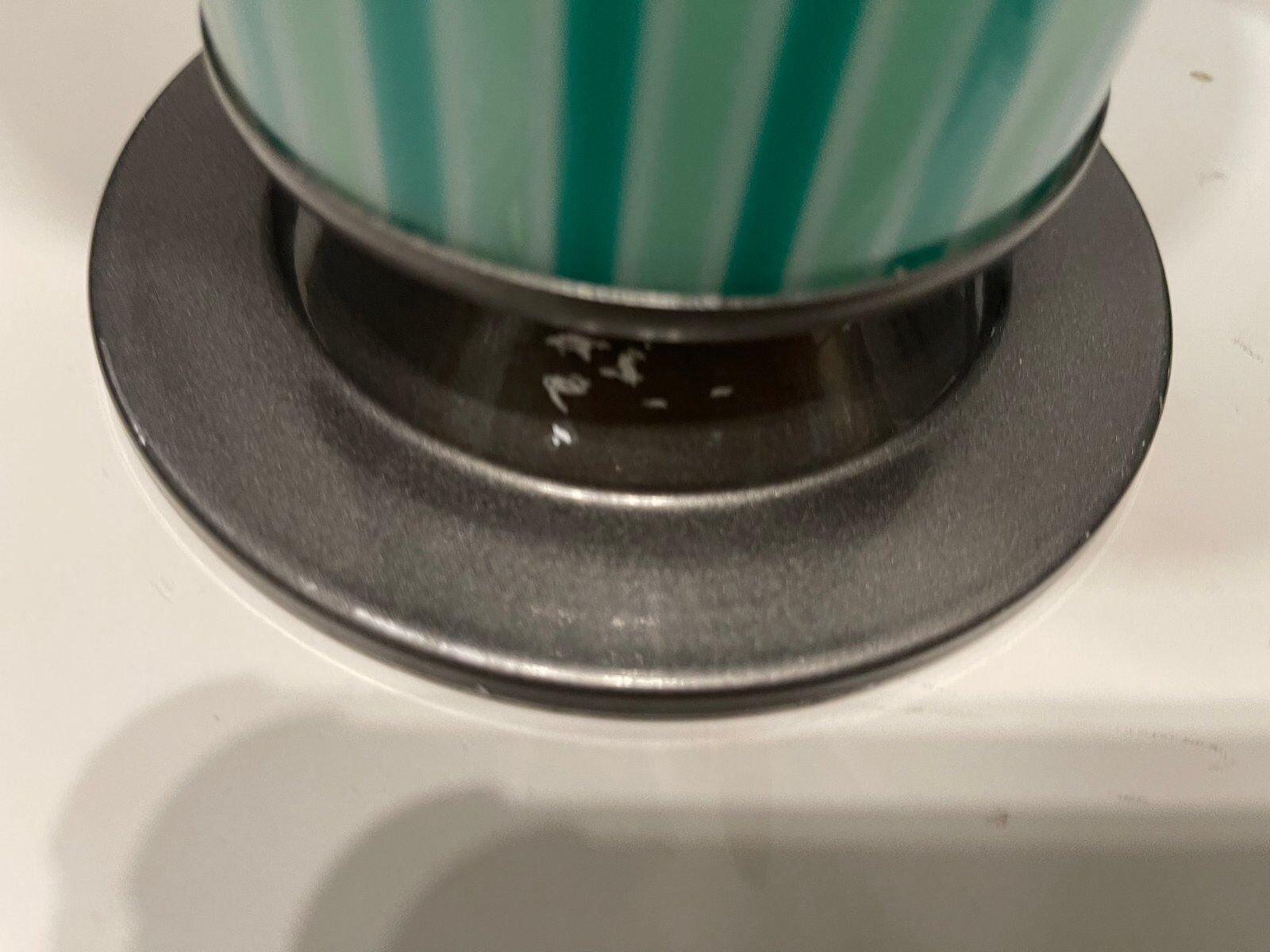 Mid-Century Mint Green Murano Glass Table Lamps, Set of 2