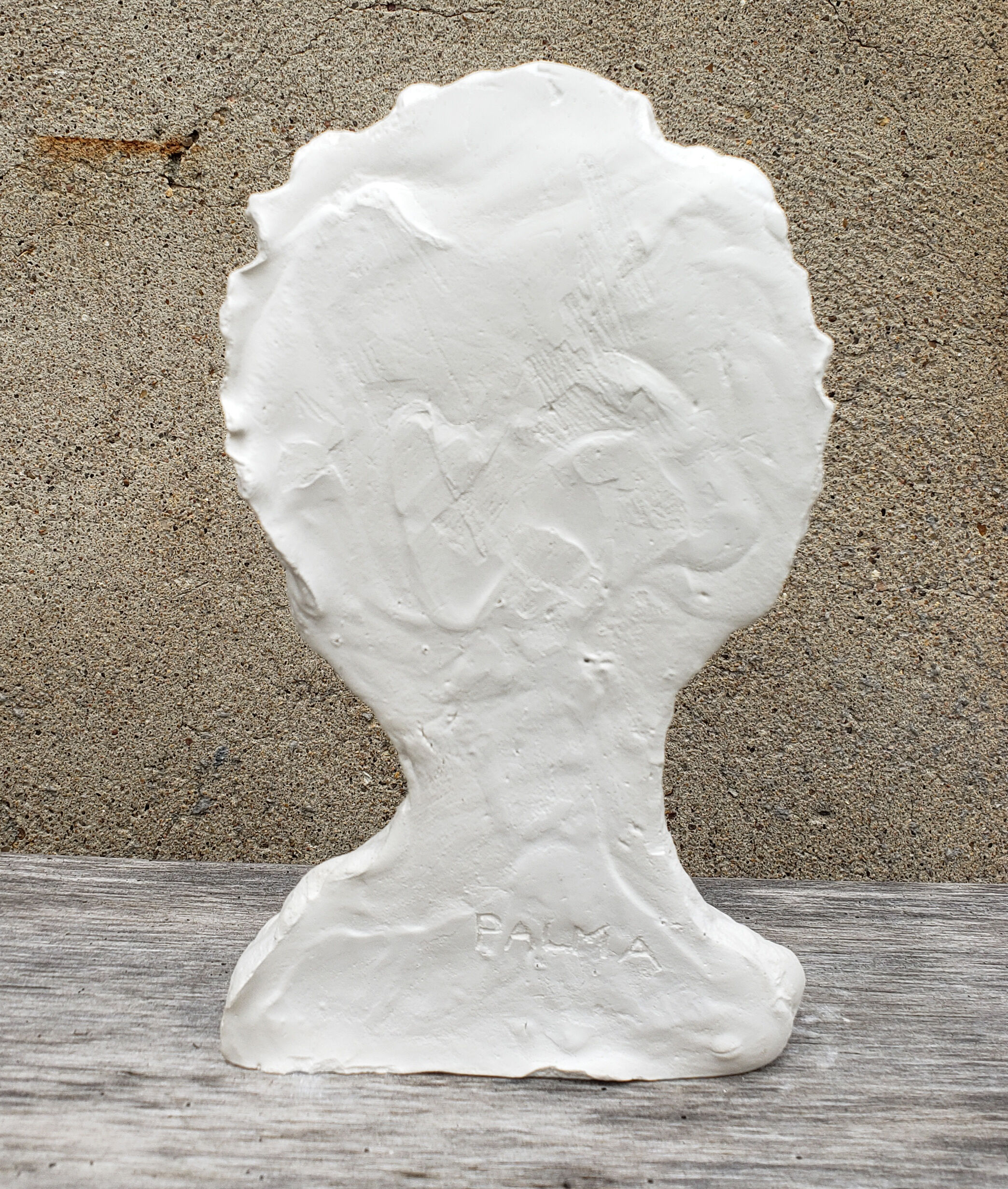 Woman bust in plaster