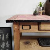 Small Vintage Workshop Table - Console Table