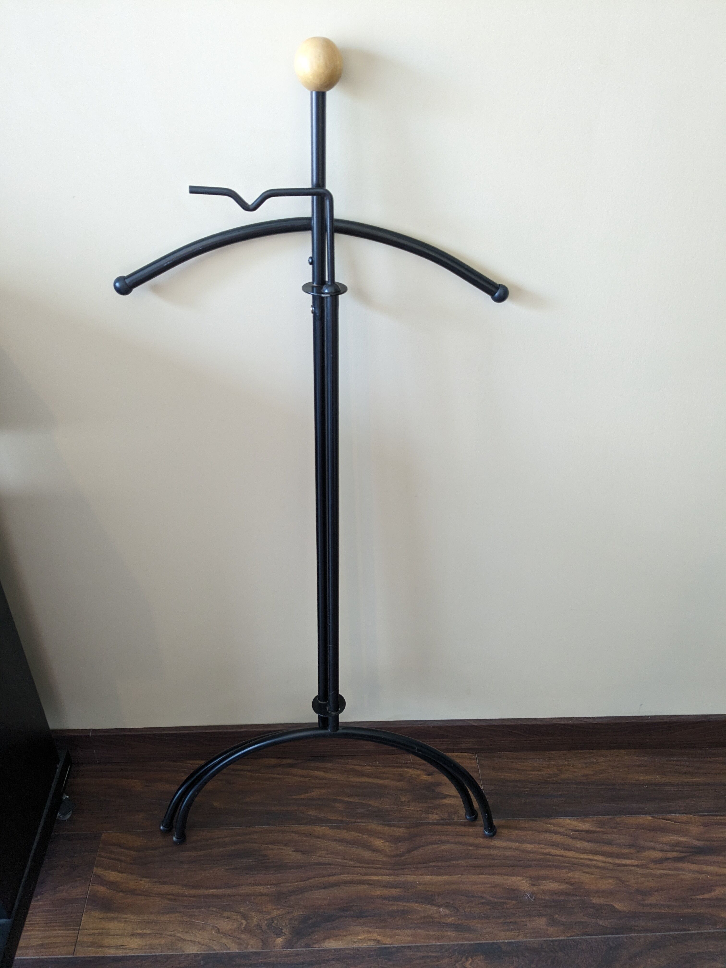 Vintage valet black and wood