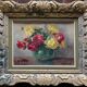 HST painting "Bouquet of flowers" signed FF Fauconnier (19th-20th century) + frame