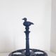 Vintage egg holder - Midnight blue enamelled cast iron - 1960