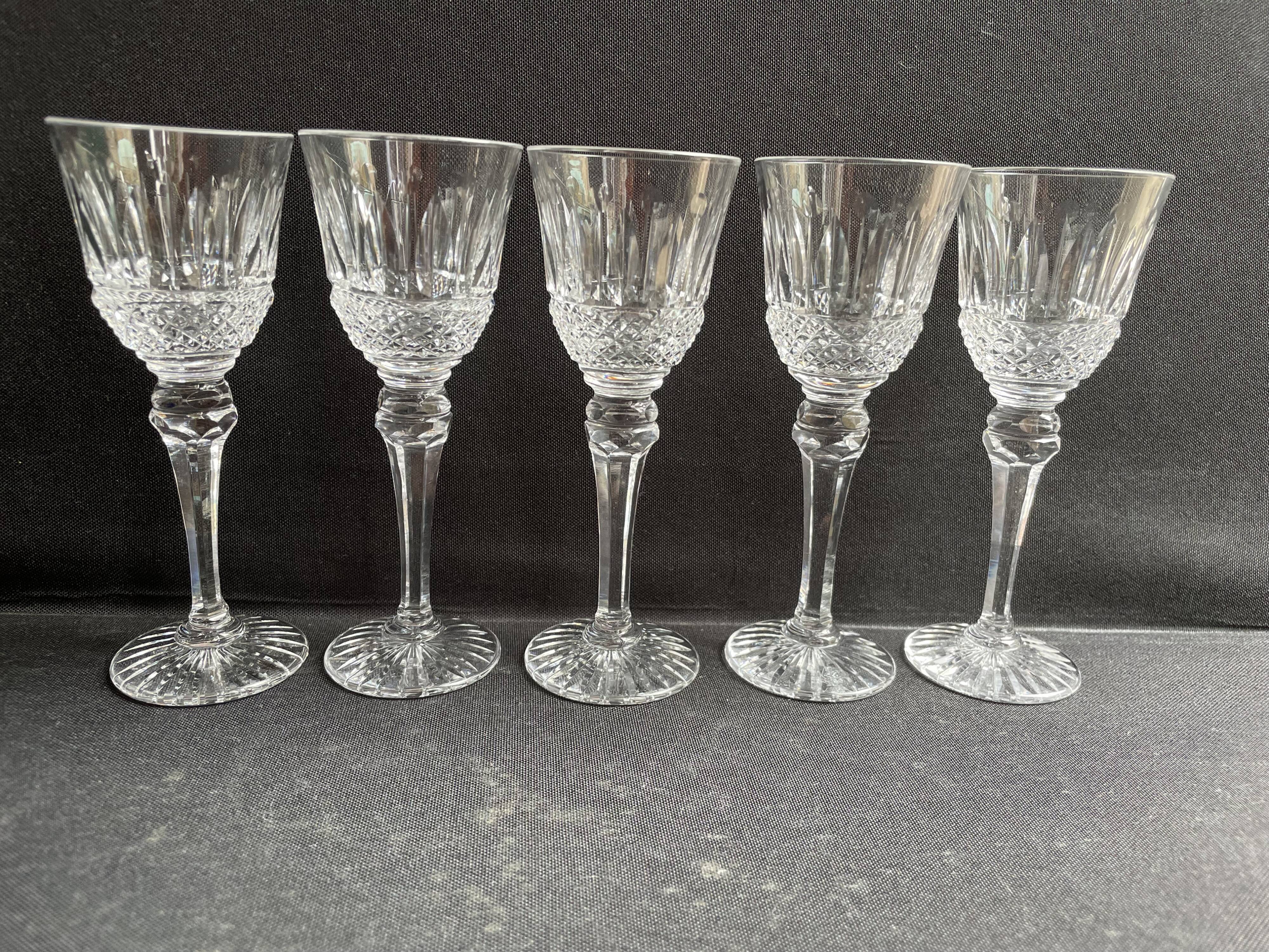5 Water glasses – Mouth-blown and hand-cut crystal