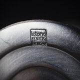 6 stainless steel ice cream bowls on foot Létang Rémy stainless steel dessert service