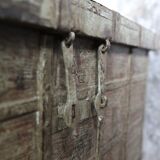Low chest with iron ornament