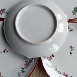 Five porcelain dessert plates
