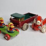 Set of three vintage pulling toys, 50s-60s