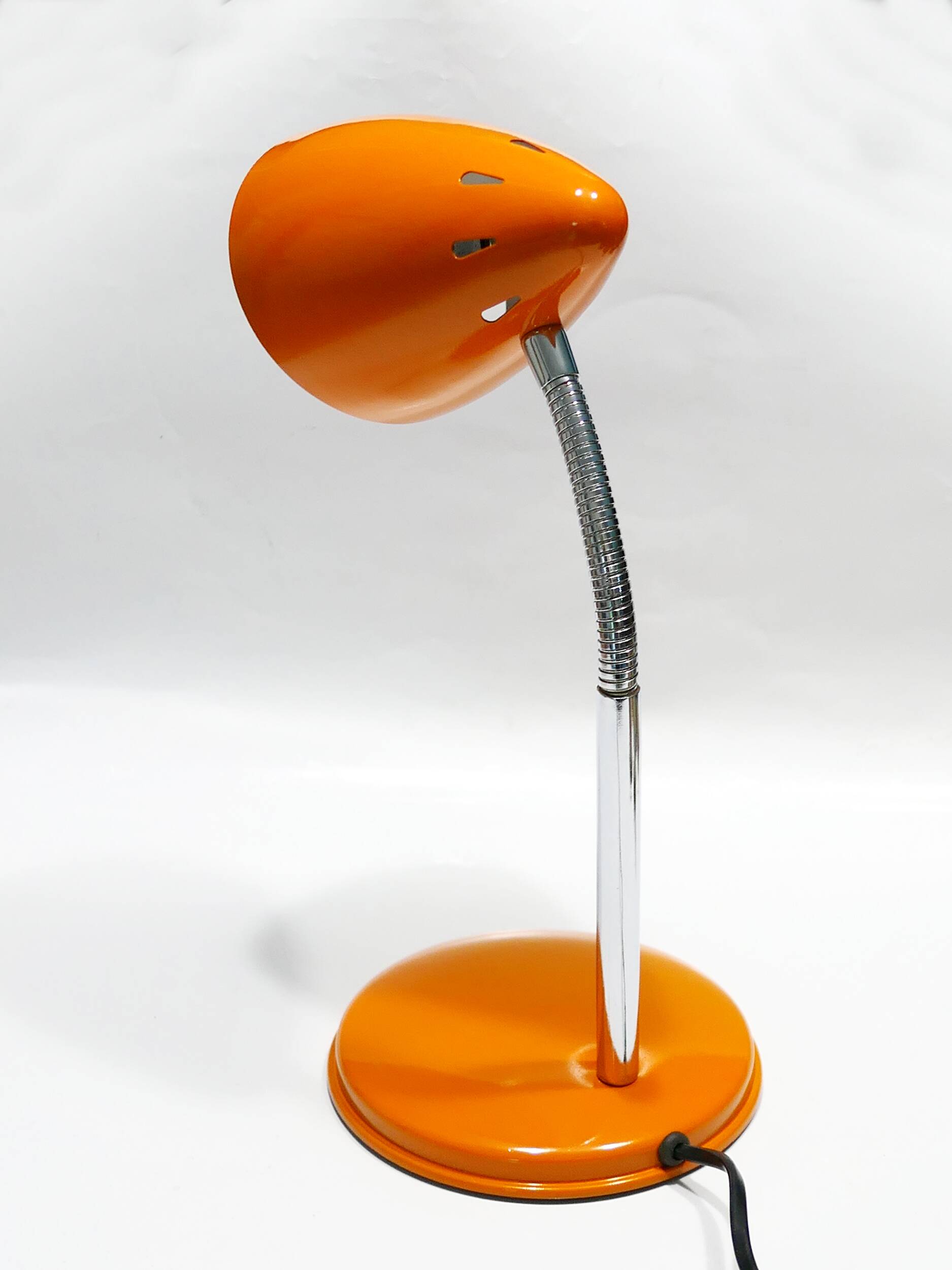 Lampe de bureau orange vintage années 70-80's