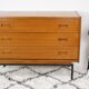 Commode en teck et métal années 60
