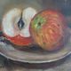 Old still life painting of fruits signed oil on canvas