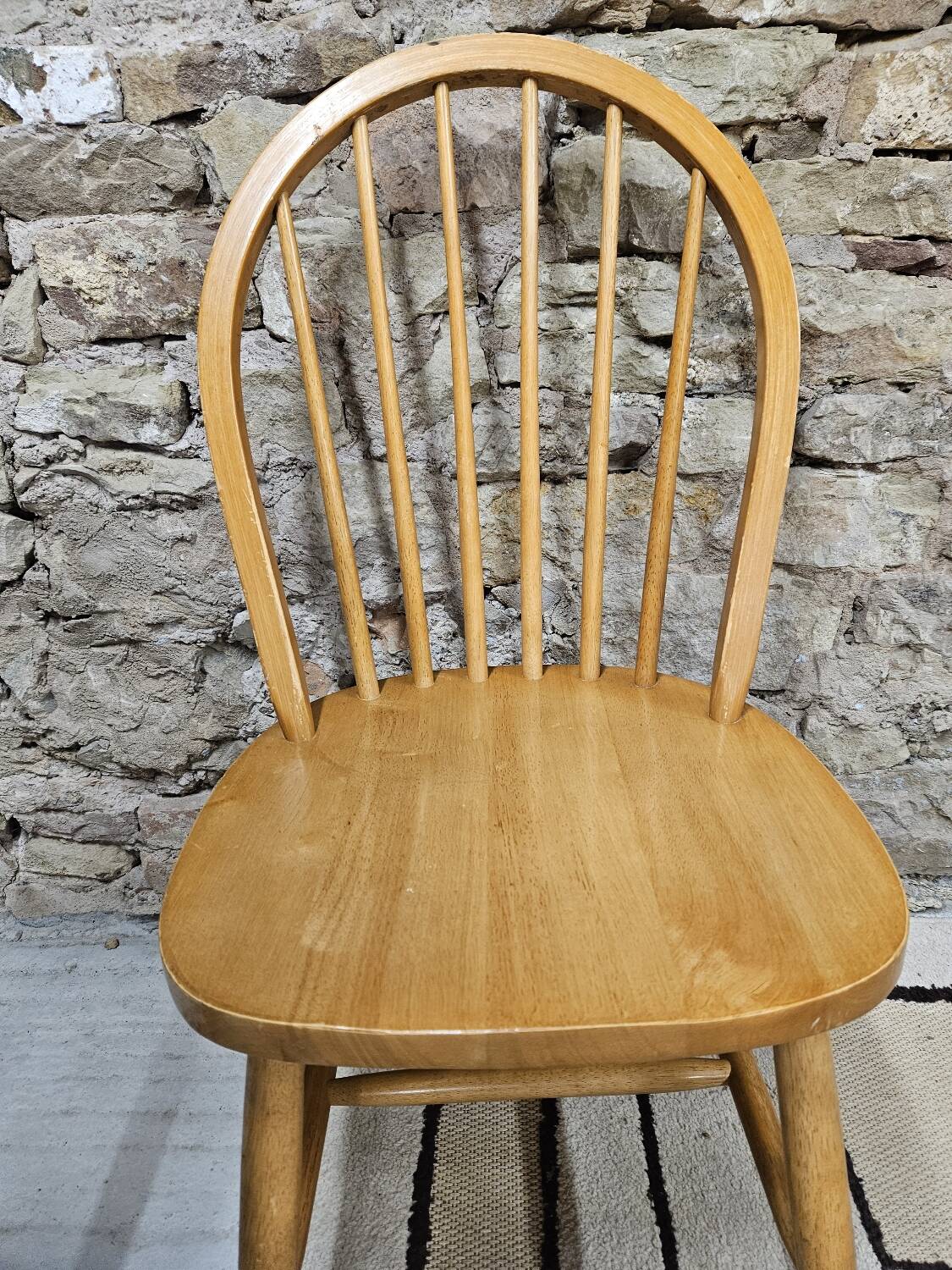 Set of 4 vintage Danish bar chairs