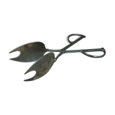Couverts pince à  salade en inox vintage 70s
