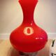 Large retro 70s opaline lamp