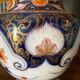 Porcelain lamp of bayeux floral decoration nineteenth with lampshade