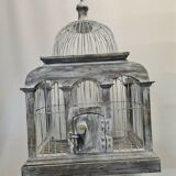 Iron and wood bird cage