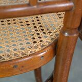 Set of 4 beautiful and atmospheric vintage design bistro chairs
