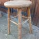 Antique 4-legged wooden stool