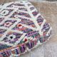 Handmade Berber Kilim pouf, floor cushion