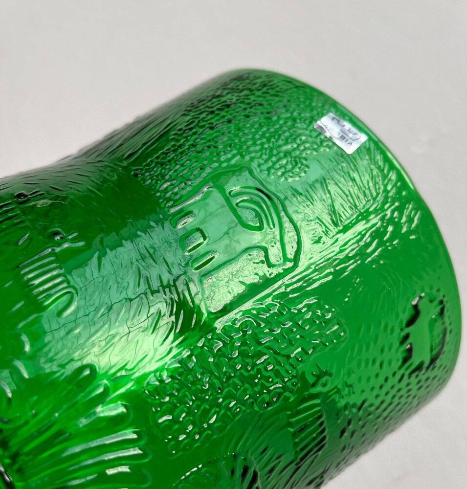 Mid-century Fauna decorative glass vase by Oiva Toikka for Arabia, Finland, 1960s