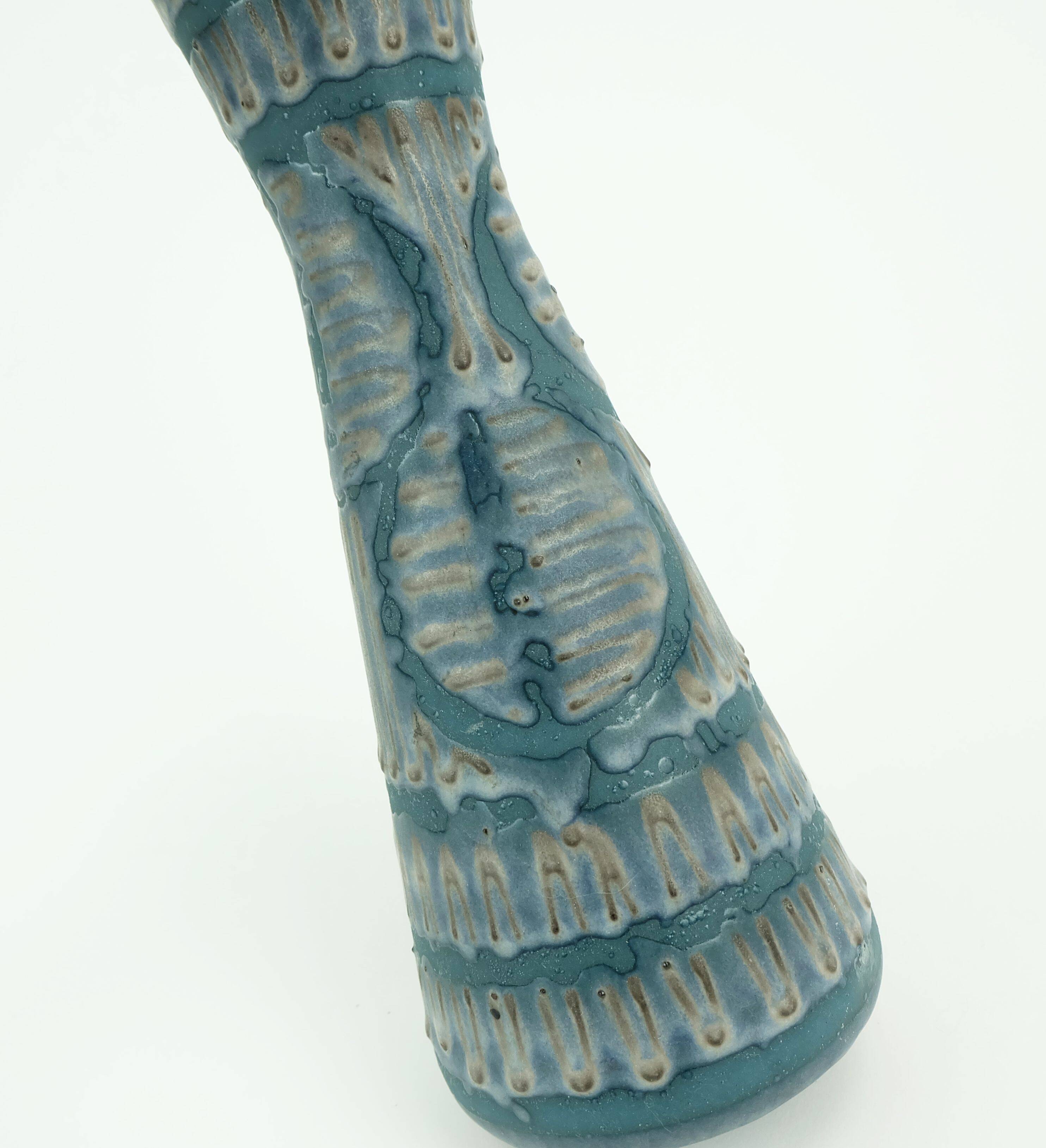 Vintage carstens keramik vase model 3765-27 rare glaze variation