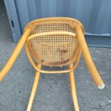 6 vintage cannees chairs old