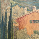 Old painting tableau Vieux Mâs at the Aire Saint-Michel E.Duru 1951