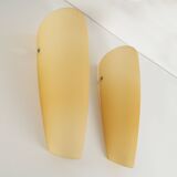Set of two wall lamps, Murano glass, Italian design, 1980s, manufacture: Victoria