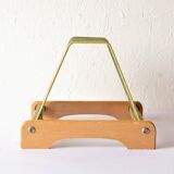 Vintage record rack for 25 vinyls - 1960s