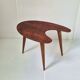 Table d'appoint boomerang tripode 1950