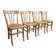 Série de 4 chaises de bistrot luterma 1950 vintage