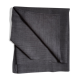 Old hemp tablecloth dyed in dark grey