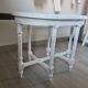 Banc de piano canné style shabby chic