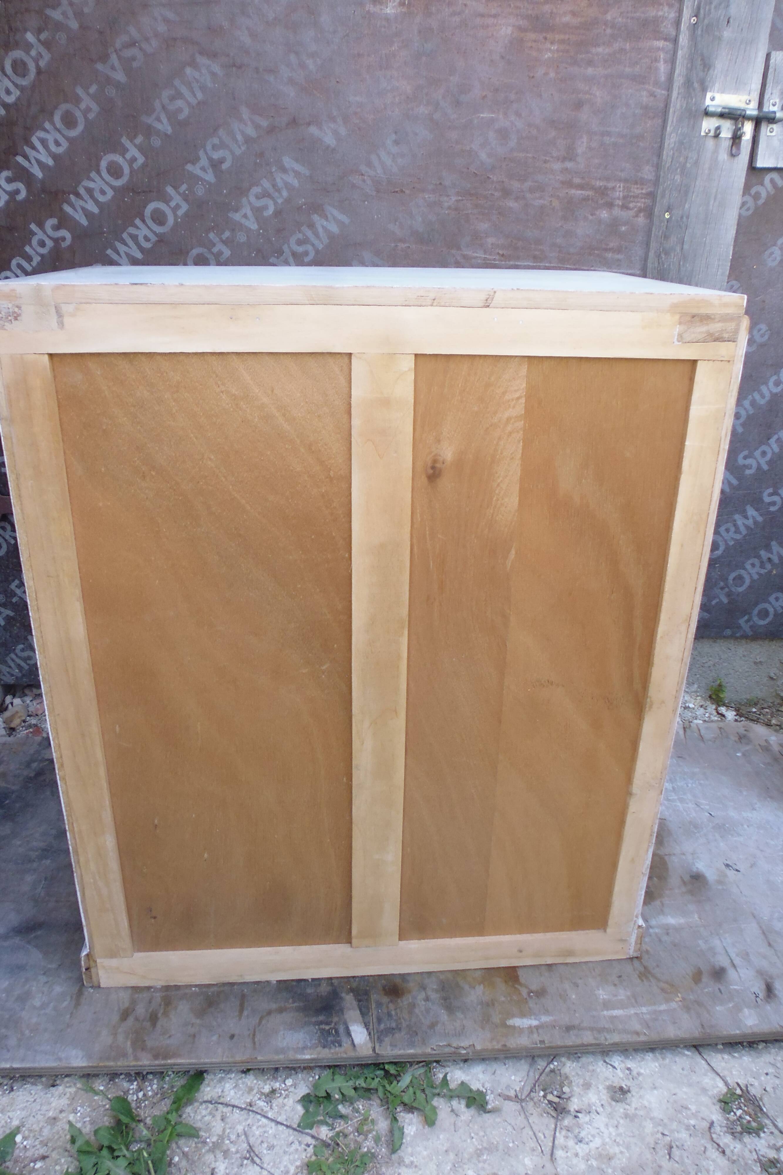Parisian buffet 2 doors 1 painted oak drawer