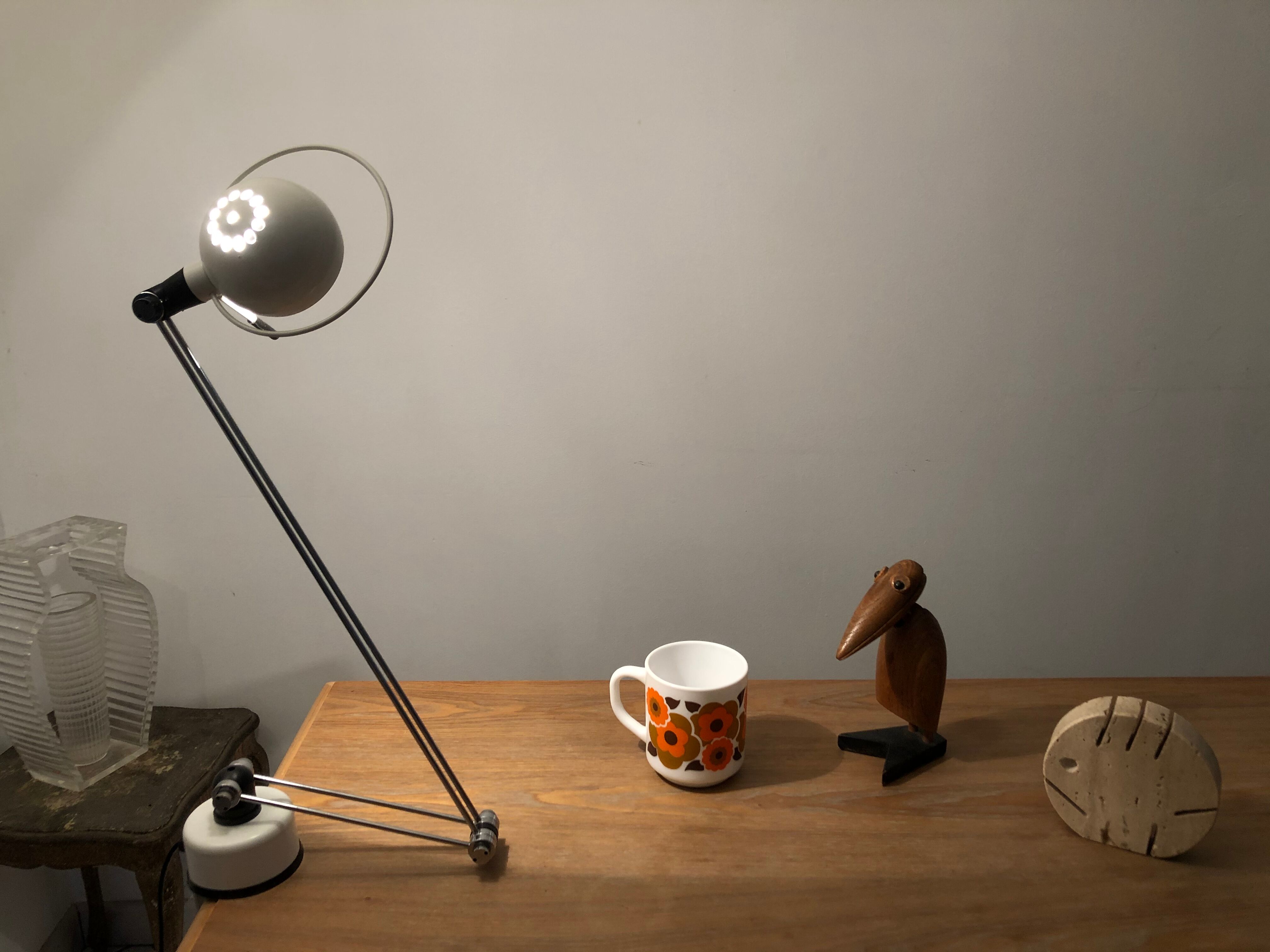 Office lamp architect Aluminor France vintage 80