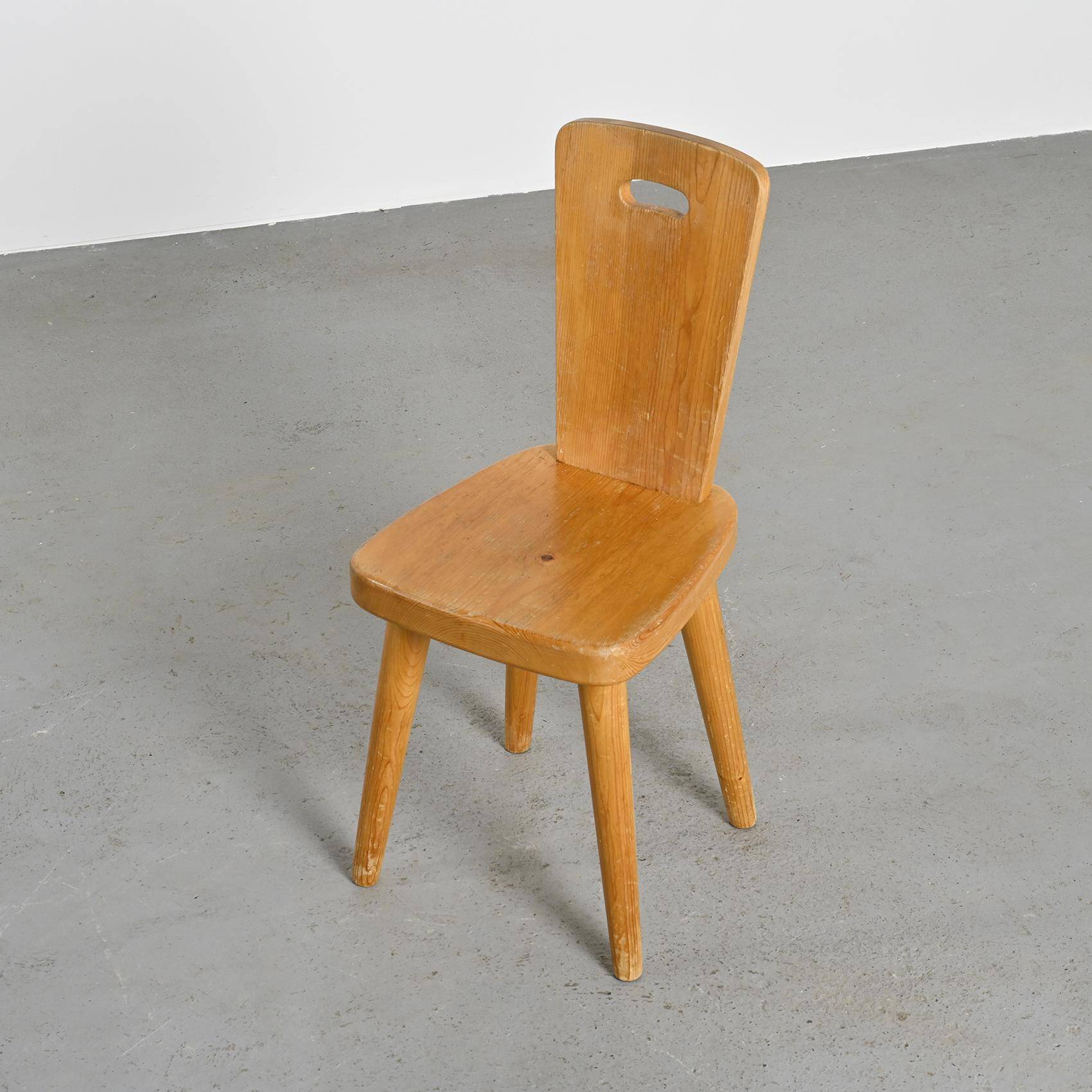 High-back chair by Christian Durupt, Méribel 1960