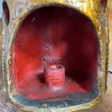 Ceramic lanterns, decorated with religious icons.