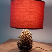 Lampe pomme de pin en bronze ancienne