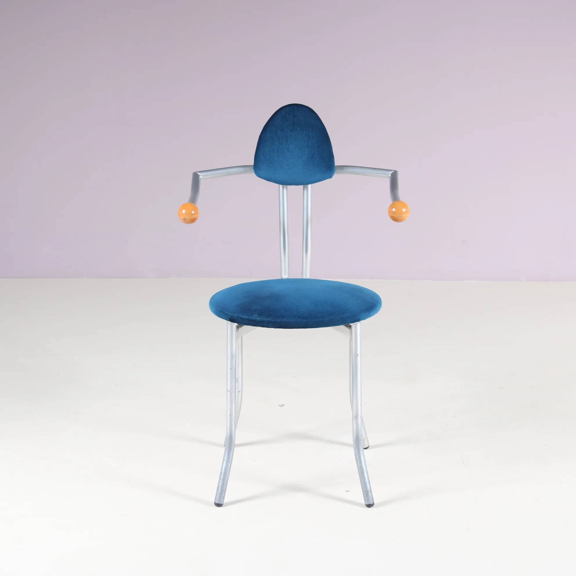 1980s Memphis style side chair by Karl Friedrich Förster from Germany